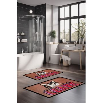 Set covorase de baie, Cartwright, CT-5295, Poliester, Multicolor