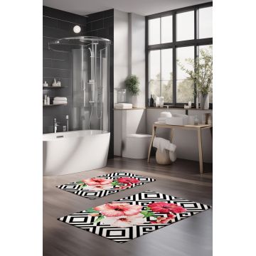 Set covorase de baie, Cartwright, CT-5296, Poliester, Multicolor