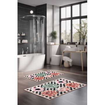 Set covorase de baie, Cartwright, CT-5297, Poliester, Multicolor