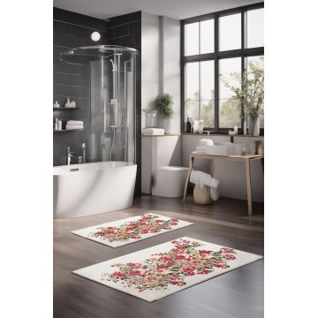 Set covorase de baie, Cartwright, CT-5299, Poliester, Multicolor