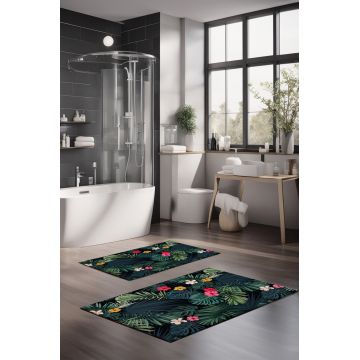 Set covorase de baie, Cartwright, CT-5302, Poliester, Multicolor