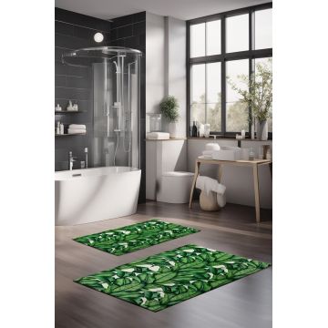 Set covorase de baie, Cartwright, CT-5303, Poliester, Multicolor