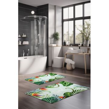 Set covorase de baie, Cartwright, CT-5305, Poliester, Multicolor