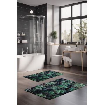 Set covorase de baie, Cartwright, CT-5308, Poliester, Multicolor
