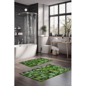 Set covorase de baie, Cartwright, CT-5309, Poliester, Multicolor