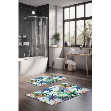 Set covorase de baie, Cartwright, CT-5313, Poliester, Multicolor