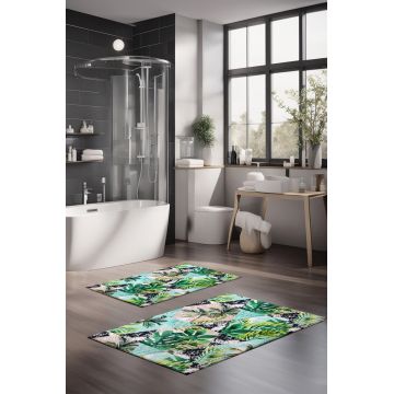Set covorase de baie, Cartwright, CT-5314, Poliester, Multicolor