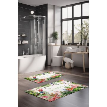 Set covorase de baie, Cartwright, CT-5317, Poliester, Multicolor