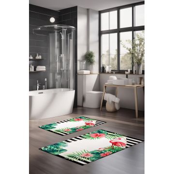 Set covorase de baie, Cartwright, CT-5319, Poliester, Multicolor