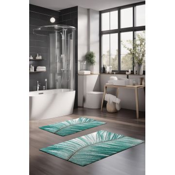 Set covorase de baie, Cartwright, CT-5320, Poliester, Multicolor