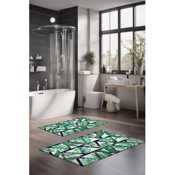Set covorase de baie, Cartwright, CT-5322, Poliester, Multicolor