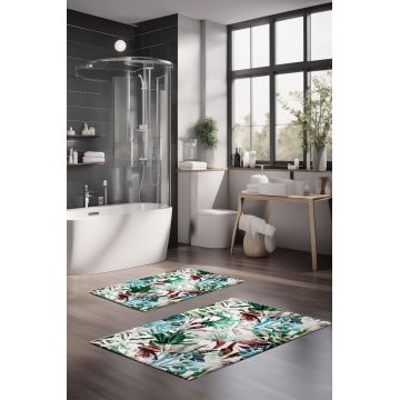 Set covorase de baie, Cartwright, CT-5323, Poliester, Multicolor