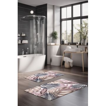 Set covorase de baie, Cartwright, CT-5324, Poliester, Multicolor
