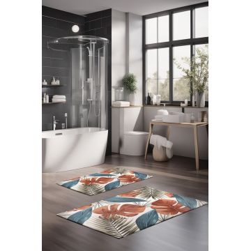 Set covorase de baie, Cartwright, CT-5326, Poliester, Multicolor