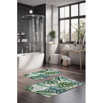 Set covorase de baie, Cartwright, CT-5327, Poliester, Multicolor