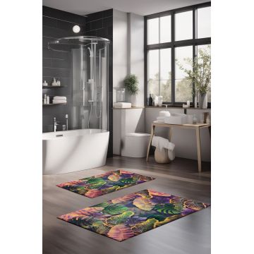 Set covorase de baie, Cartwright, CT-5330, Poliester, Multicolor