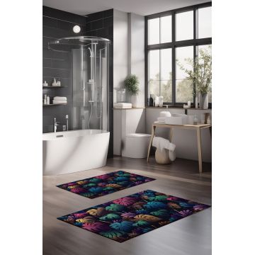Set covorase de baie, Cartwright, CT-5334, Poliester, Multicolor