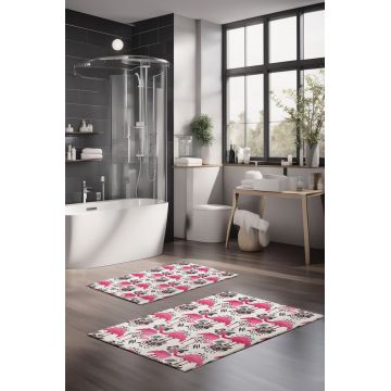 Set covorase de baie, Cartwright, CT-5336, Poliester, Multicolor