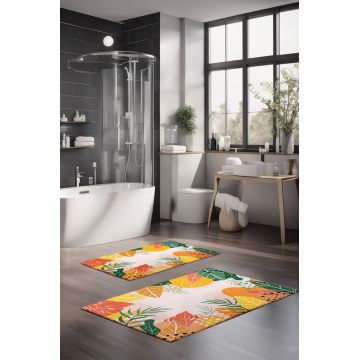 Set covorase de baie, Cartwright, CT-5337, Poliester, Multicolor