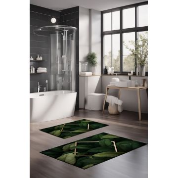 Set covorase de baie, Cartwright, CT-5338, Poliester, Multicolor