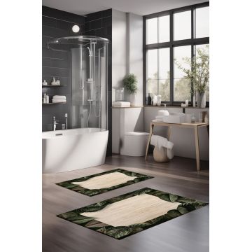 Set covorase de baie, Cartwright, CT-5339, Poliester, Multicolor