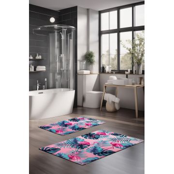 Set covorase de baie, Cartwright, CT-5343, Poliester, Multicolor