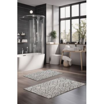Set covorase de baie, Cartwright, CT-5348, Poliester, Multicolor