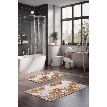 Set covorase de baie, Cartwright, CT-5349, Poliester, Multicolor