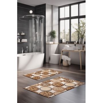 Set covorase de baie, Cartwright, CT-5350, Poliester, Multicolor
