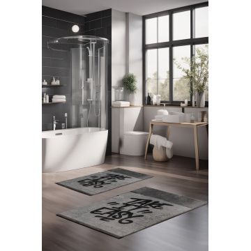 Set covorase de baie, Cartwright, CT-5355, Poliester, Multicolor