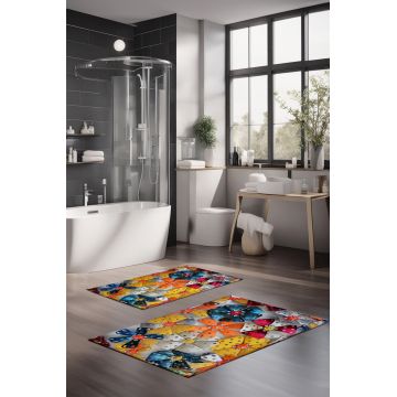 Set covorase de baie, Cartwright, CT-5356, Poliester, Multicolor