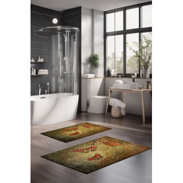 Set covorase de baie, Cartwright, CT-5359, Poliester, Multicolor