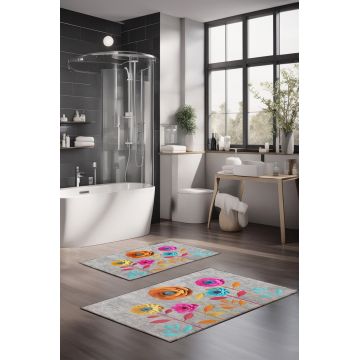 Set covorase de baie, Cartwright, CT-5360, Poliester, Multicolor