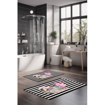 Set covorase de baie, Cartwright, CT-5362, Poliester, Multicolor