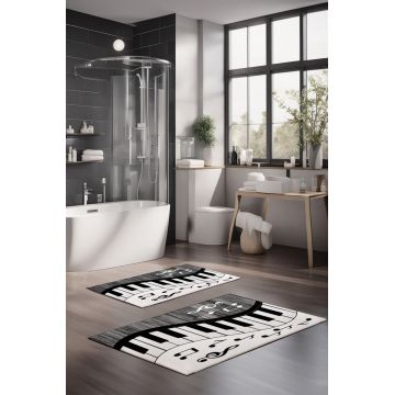 Set covorase de baie, Cartwright, CT-5367, Poliester, Multicolor