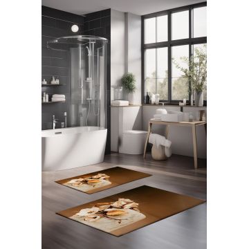 Set covorase de baie, Cartwright, CT-5368, Poliester, Multicolor