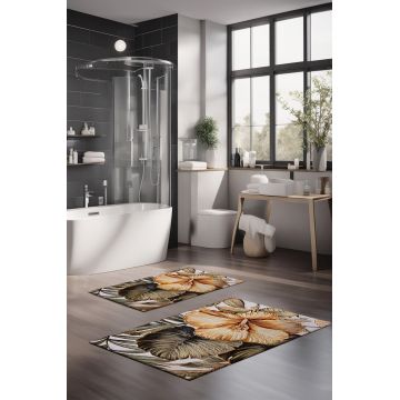 Set covorase de baie, Cartwright, CT-5375, Poliester, Multicolor