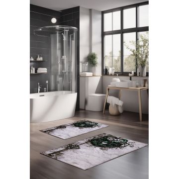Set covorase de baie, Cartwright, CT-5376, Poliester, Multicolor