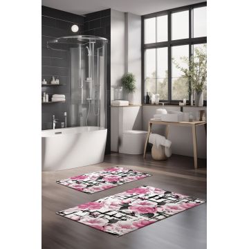 Set covorase de baie, Cartwright, CT-5377, Poliester, Multicolor
