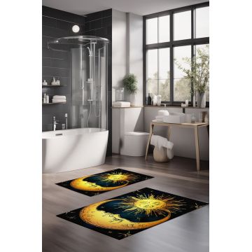 Set covorase de baie, Cartwright, CT-5383, Poliester, Multicolor