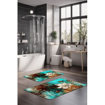Set covorase de baie, Cartwright, CT-5384, Poliester, Multicolor