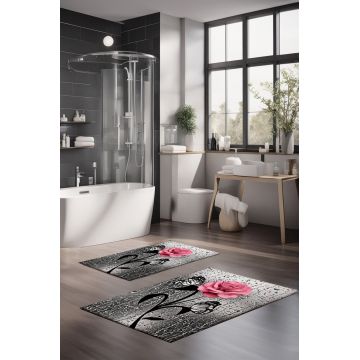 Set covorase de baie, Cartwright, CT-5385, Poliester, Multicolor