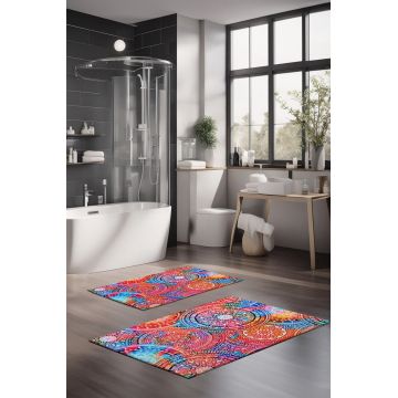 Set covorase de baie, Cartwright, CT-5390, Poliester, Multicolor