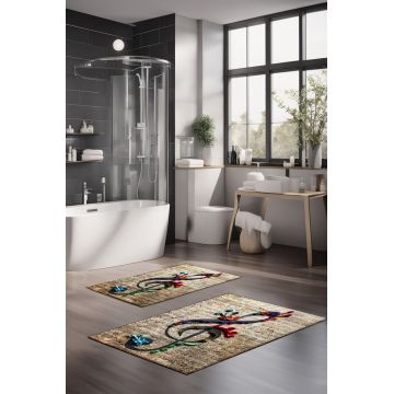 Set covorase de baie, Cartwright, CT-5391-1, Poliester, Multicolor