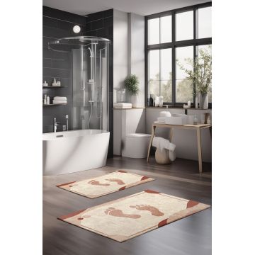 Set covorase de baie, Cartwright, CT-5391, Poliester, Multicolor
