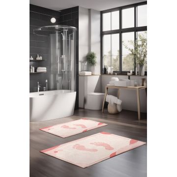 Set covorase de baie, Cartwright, CT-5392, Poliester, Multicolor