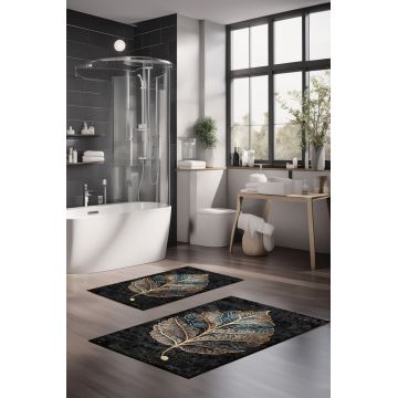Set covorase de baie, Cartwright, CT-5404, Poliester, Multicolor