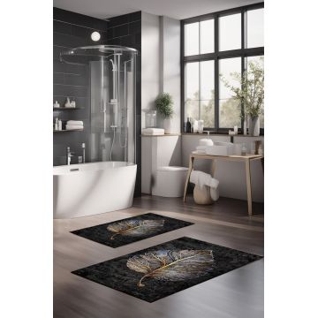 Set covorase de baie, Cartwright, CT-5405, Poliester, Multicolor