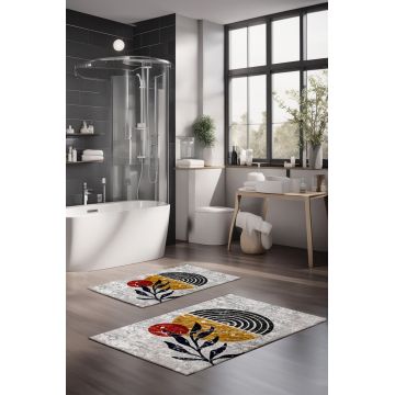 Set covorase de baie, Cartwright, CT-5406, Poliester, Multicolor