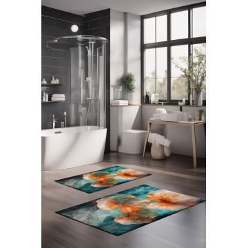 Set covorase de baie, Cartwright, CT-5410, Poliester, Multicolor